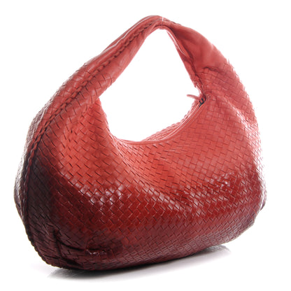 Bottega Veneta Nappa Patent Intrecciato Large Belly Veneta Ombre Hobo Magma 3 of 8