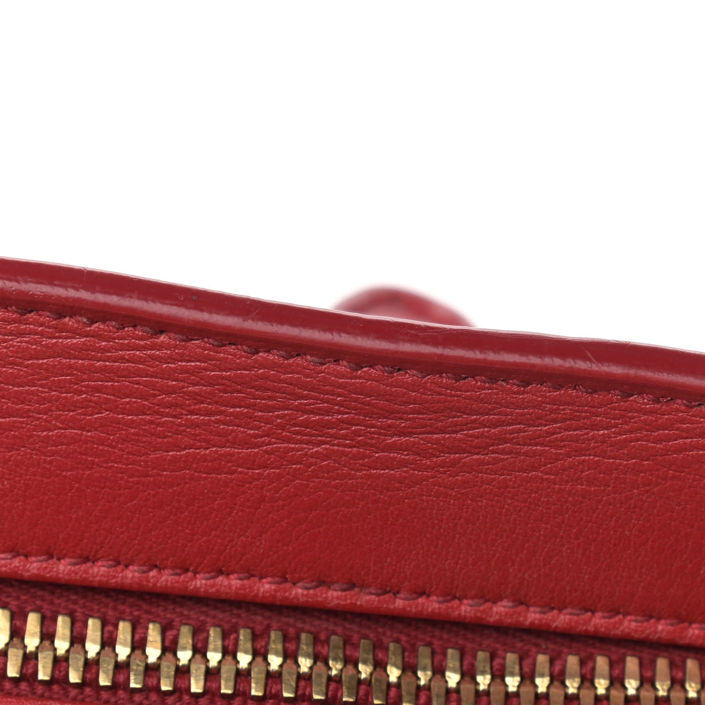 Calfskin Small Monogram Cabas Lipstick Red