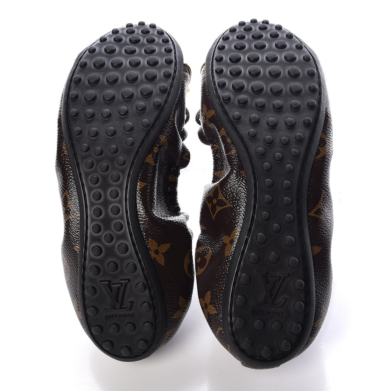 Louis Vuitton Monogram Flirty Ballet Flats 37 Gold 5 of 7