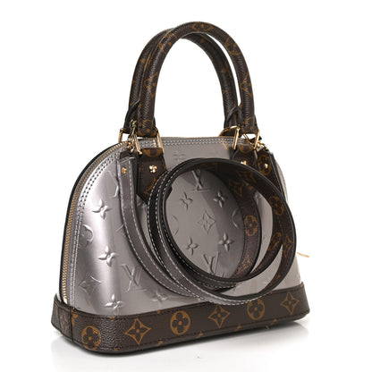 Louis Vuitton Vernis Monogram Alma BB Taupe Metallise 3 of 10