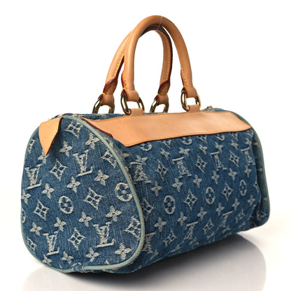 Louis Vuitton Monogram Denim Neo Speedy Blue 3 of 8