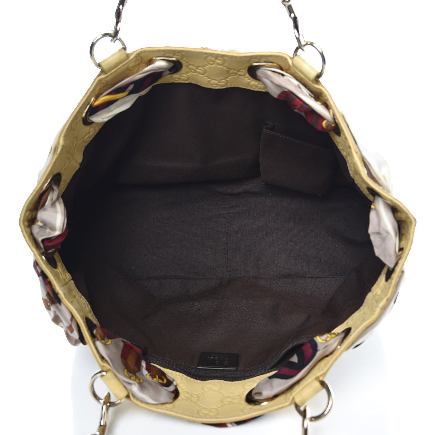 Canvas Guccissima Medium Positano Tote Beige