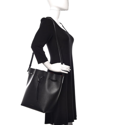 Mansur Gavriel Saffiano Bucket Bag Black Flamma 2 of 14