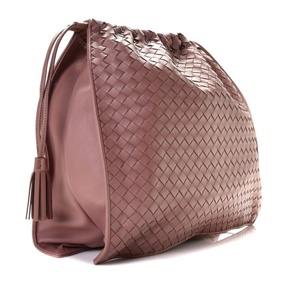 Bottega Veneta Nappa Intrecciato Medium Drawstring Tassel Tote Violet 2 of 8