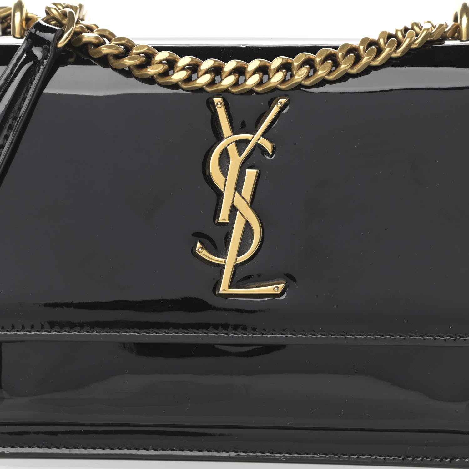 Saint Laurent Patent Small Monogram Sunset Black 10 of 13