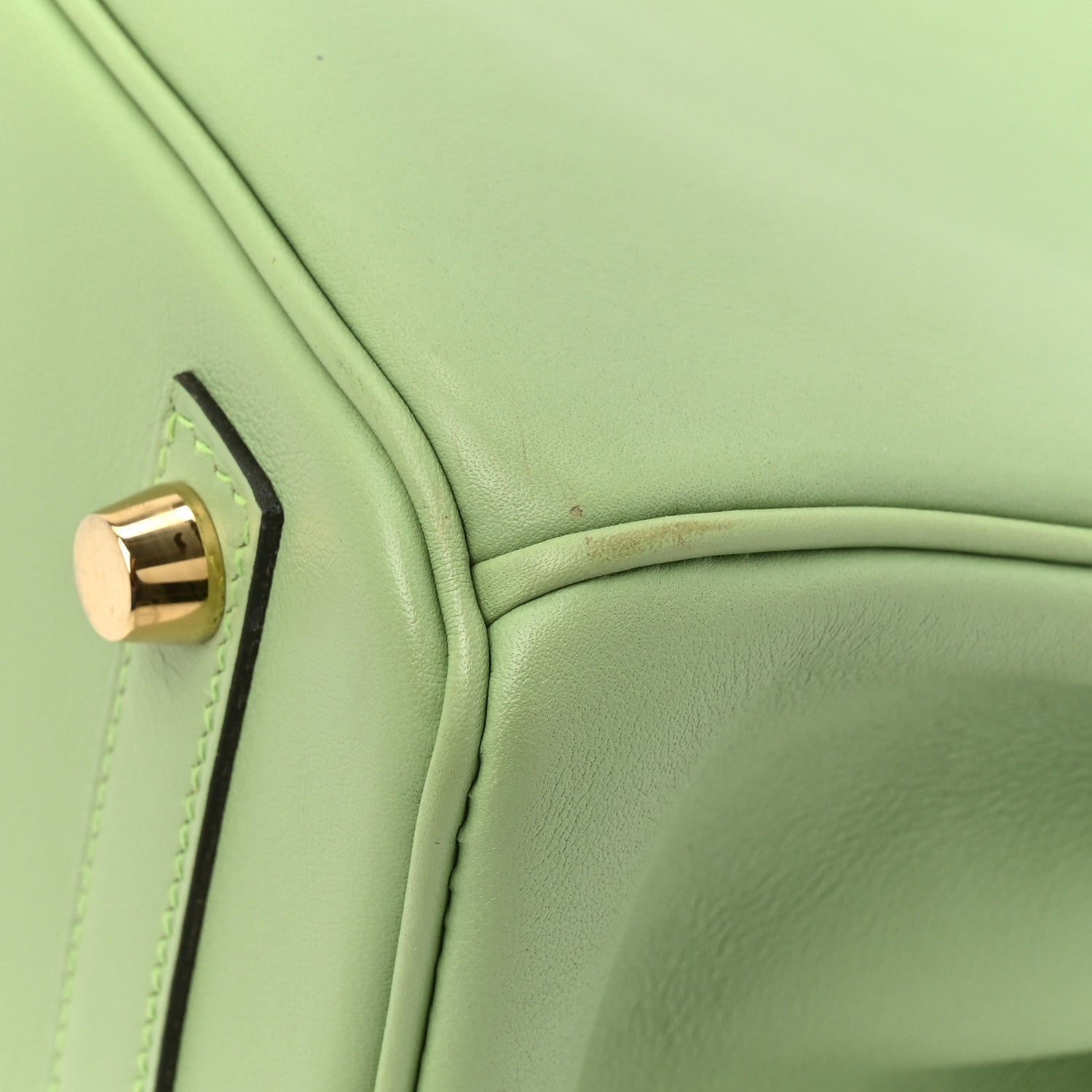 Hermes Swift Birkin 25 Vert Criquet 11 of 14