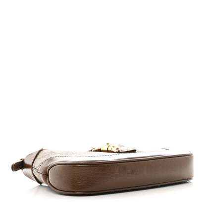 Gucci GG Supreme Monogram Azalea Calfskin Web Mini Jackie 1961 Hobo Beige Ebony Brown Sugar 4 of 10