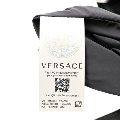 Versace Nylon La Greca Logo Tote Black 7 of 10