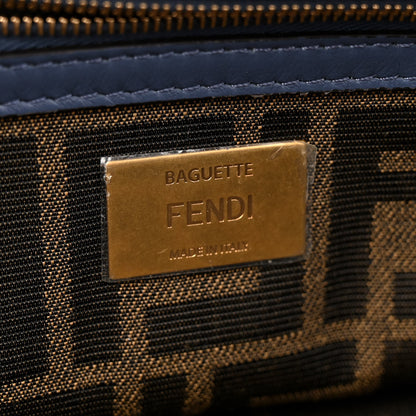Fendi Shearling FF Midi Chain Baguette Mirto 6 of 10