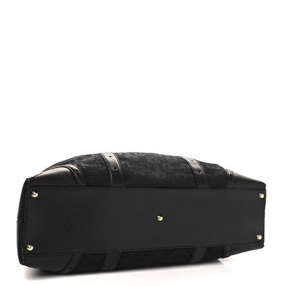 Gucci Canvas Horsebit Large Glam Shoulder Bag Black 4 of 14