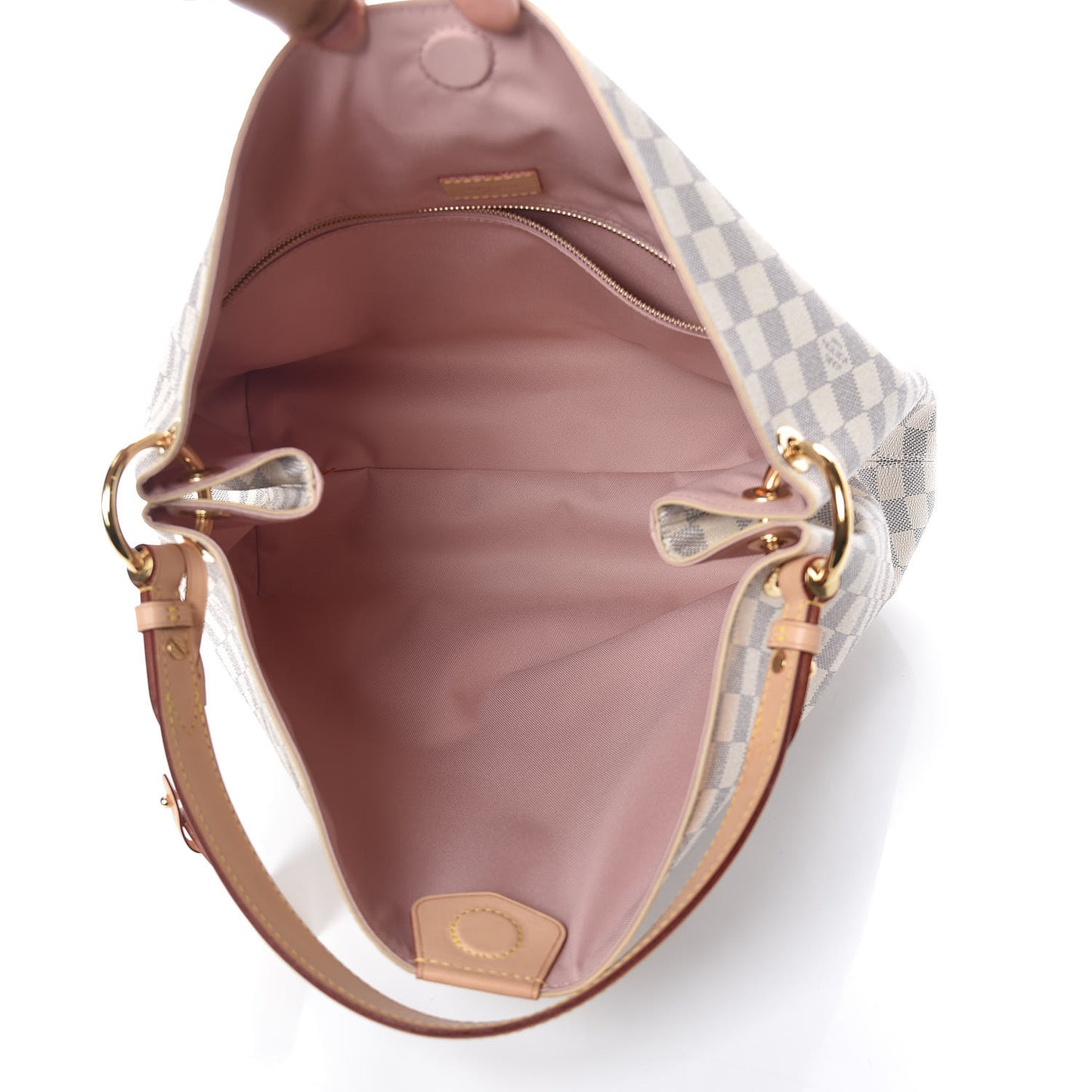 Damier Azur Graceful MM Rose Ballerine