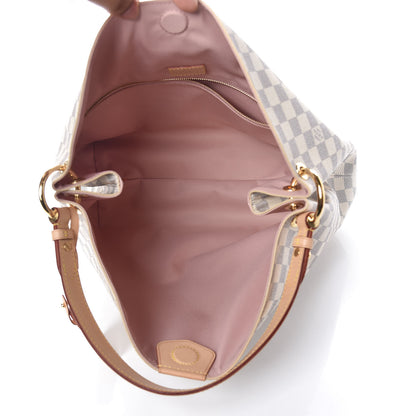 Louis Vuitton Damier Azur Graceful MM Rose Ballerine 5 of 8