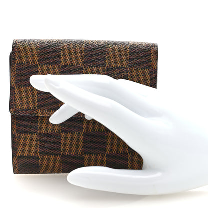 Louis Vuitton Damier Ebene Elise Wallet 2 of 9