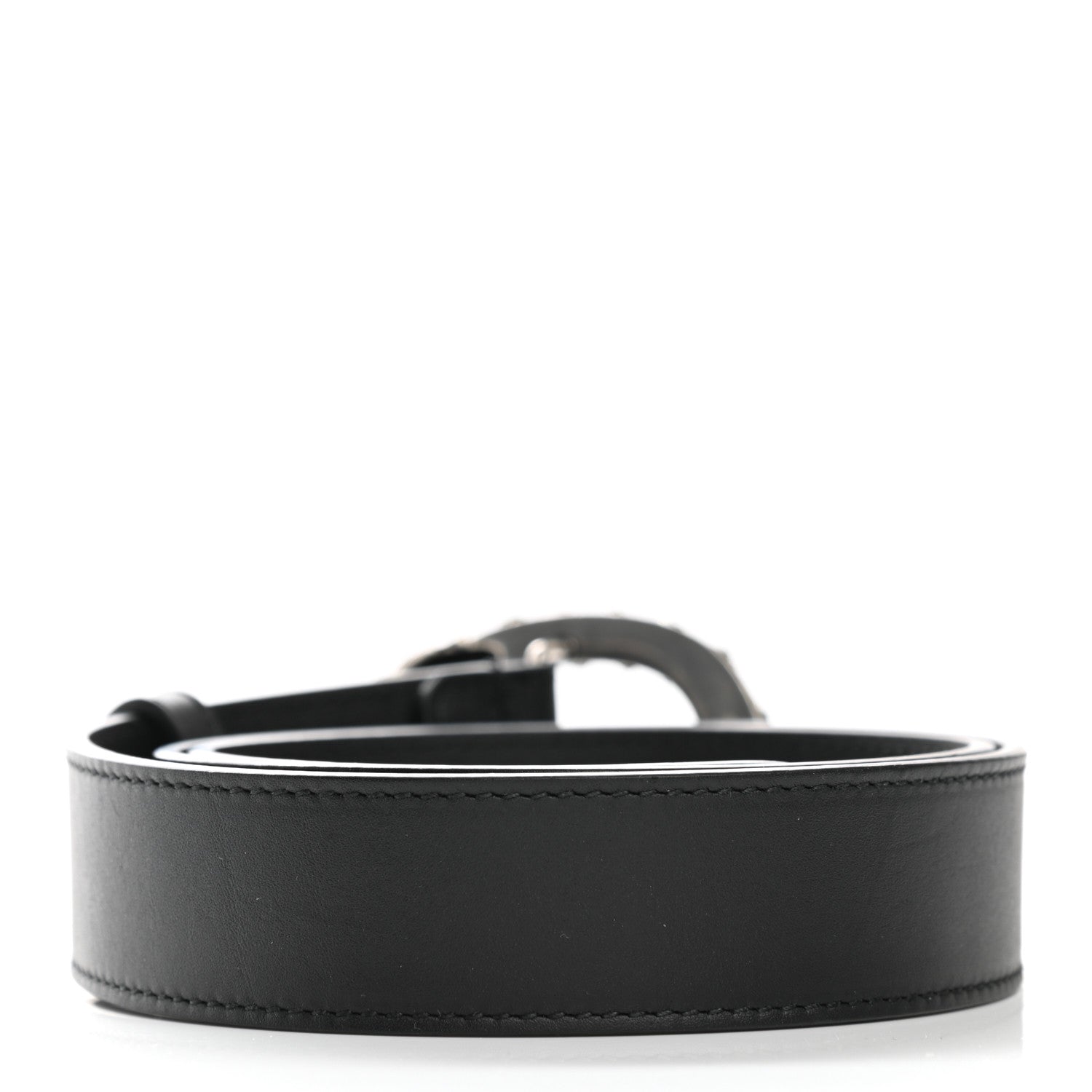Gucci Moon Calfskin Crystal Dionysus 30mm Belt 75 30 Black Black Diamond 2 of 5