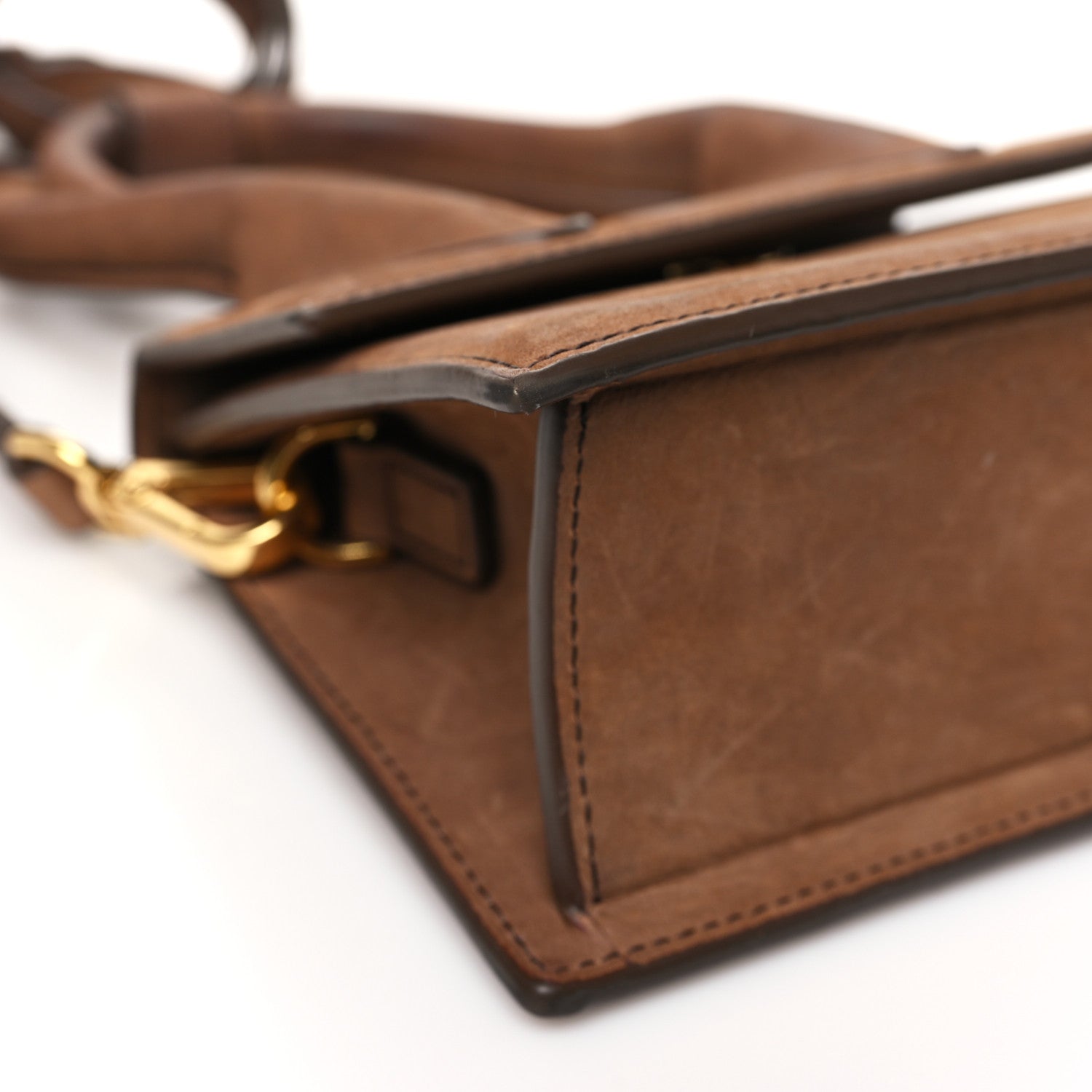 Jacquemus Suede Le Chiquito Noeud Brown 8 of 11
