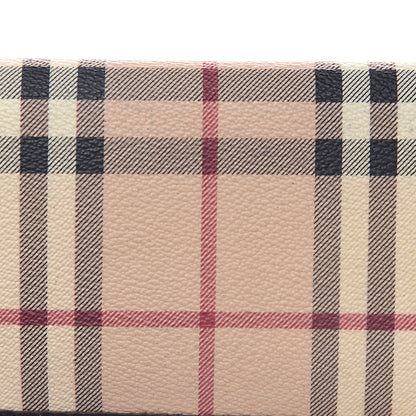 Burberry Haymarket Check Continental Wallet Chocolate 9 of 14