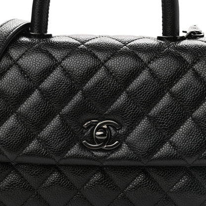 Chanel Caviar Quilted Mini Coco Handle Flap So Black 8 of 12
