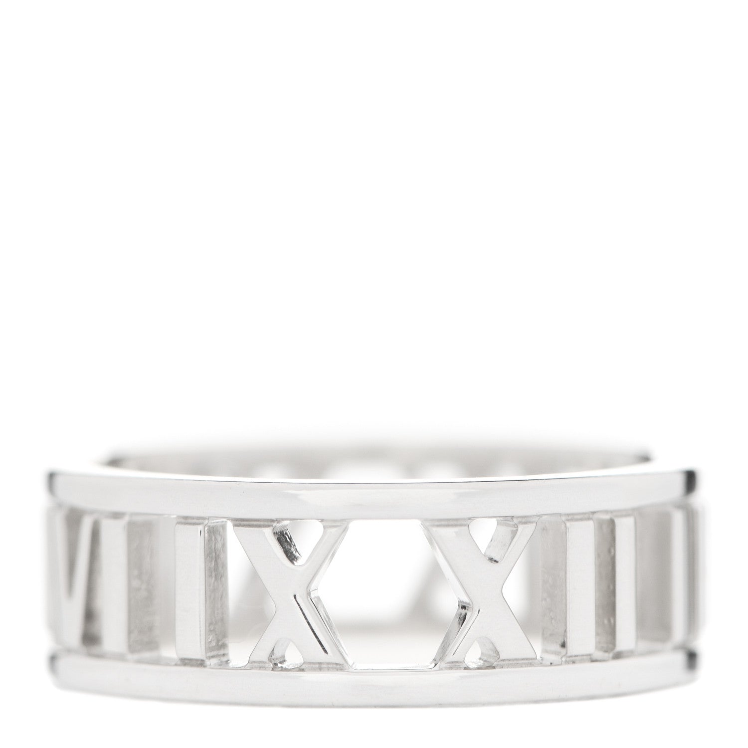 Tiffany Sterling Silver Wide Atlas Open Ring 54 6.75 3 of 4