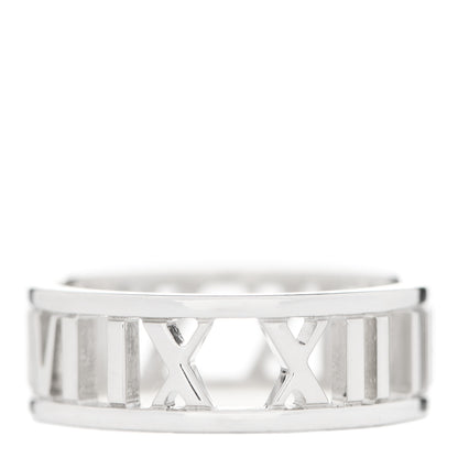 Tiffany Sterling Silver Wide Atlas Open Ring 54 6.75 3 of 4