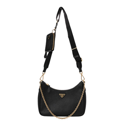 Prada Saffiano Lux Re-Edition 2005 Shoulder Bag Black 1 of 13