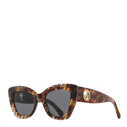Fendi Acetate F is Fendi FF 51mm Cat Eye Sunglasses 0327/S Tortoise Camouflage 1 of 7