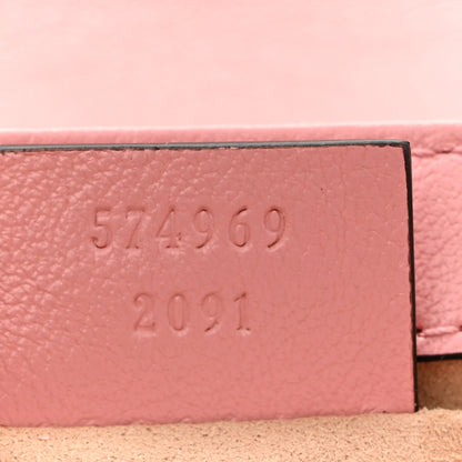 Gucci Azalea Calfskin Enamel Matelasse Diagonal Super Mini Torchon GG Marmont Shoulder Bag New Cherry Red Wild Rose 7 of 11