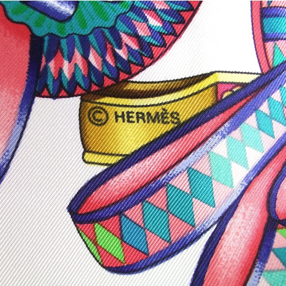 Hermes Silk Les Rubans Du Cheval Scarf 90 5 of 7