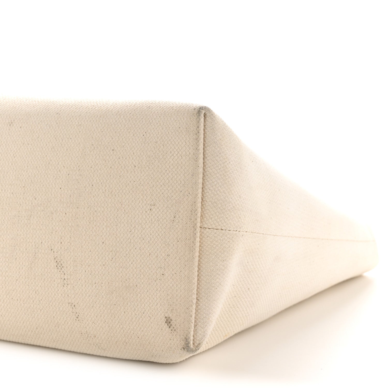 Celine Canvas Calfskin Horizontal Cabas Natural Tan 12 of 14