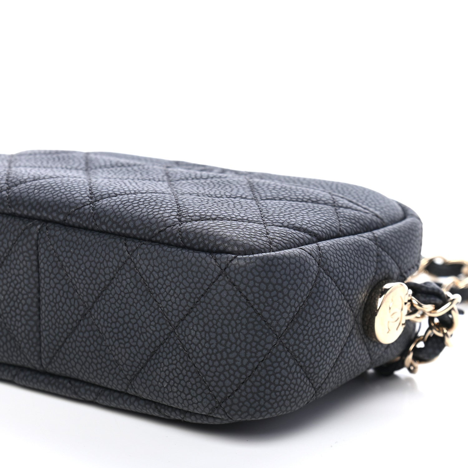 Chanel Iridescent Caviar Quilted Mini Coco Tassel Camera Case Black 8 of 8
