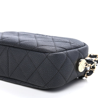 Chanel Iridescent Caviar Quilted Mini Coco Tassel Camera Case Black 8 of 8
