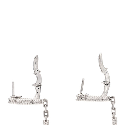 Van Cleef & Arpels 18K White Gold Diamond 3 Motifs Magic Alhambra Earrings 3 of 5