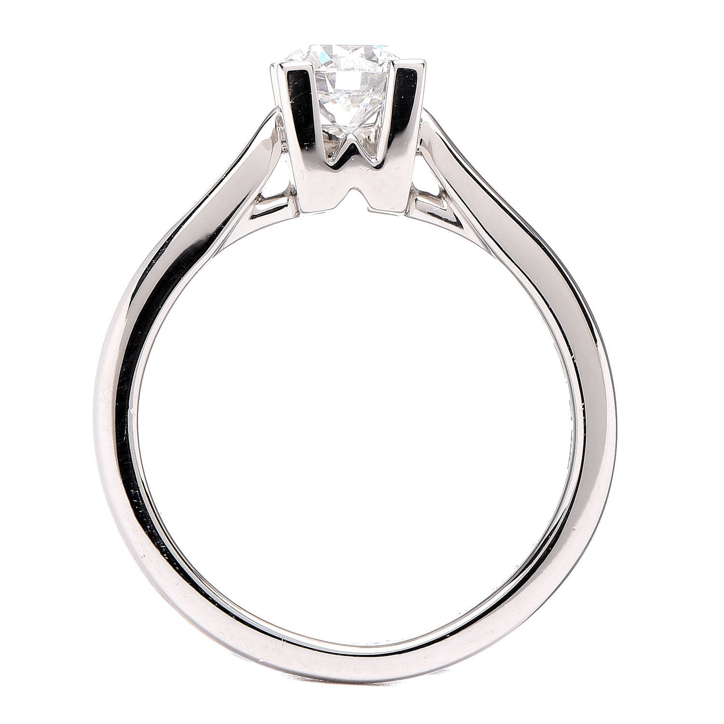 Platinum Diamond .51ct HW Logo Engagement Set Ring 47 4
