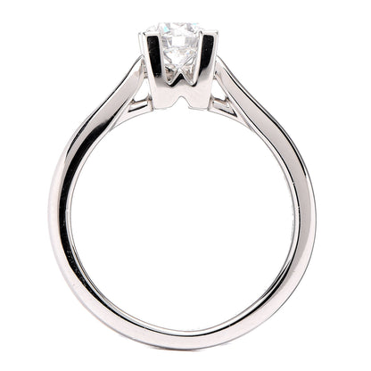 Harry Winston Platinum Diamond .51ct HW Logo Engagement Set Ring 47 4 8 of 8