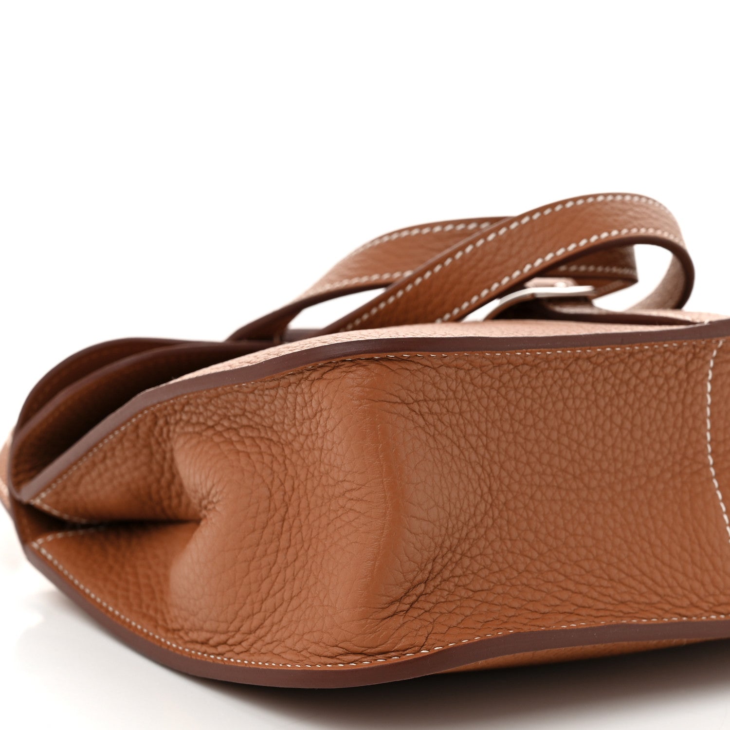 Hermes Taurillon Clemence Halzan 25 Gold 9 of 11
