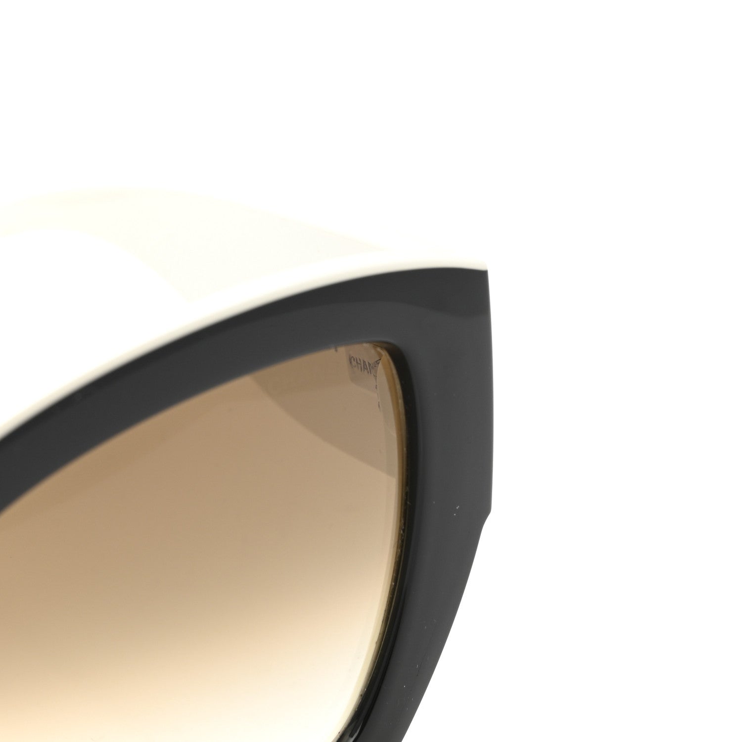 Chanel Acetate Square Sunglasses 6058 Black White 7 of 9