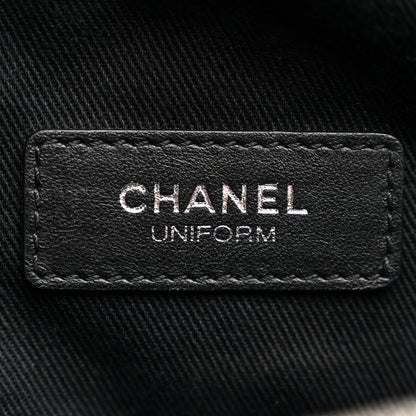 Chanel Calfskin Quilted Uniform Waist Belt Bag Black 6 of 13