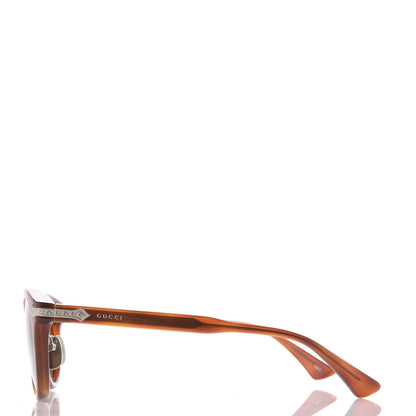 Gucci Acetate Round Metal Sunglasses GG0071S Havana 2 of 9
