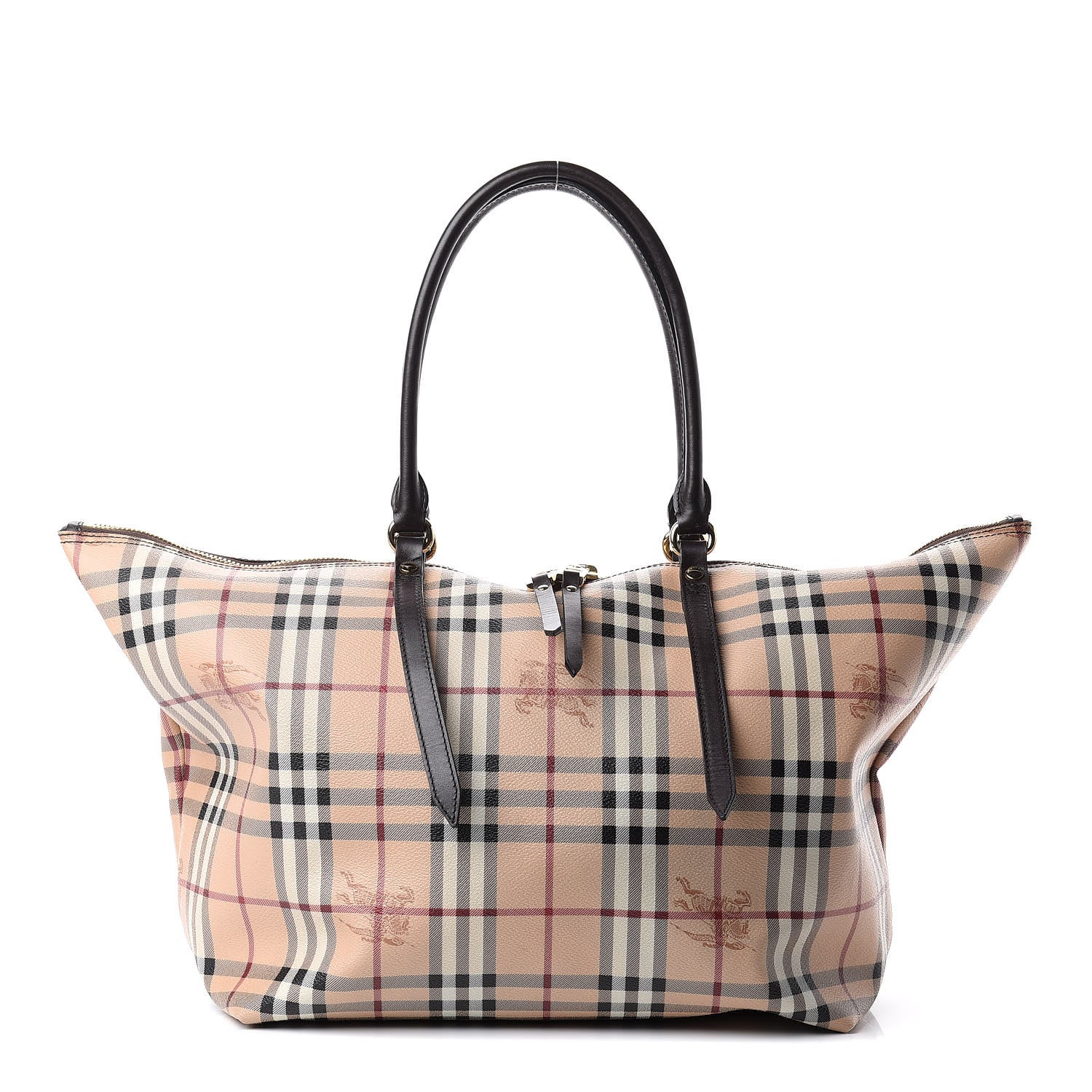 Burberry Haymarket Check Medium Salisbury Tote Chocolate 1 of 11