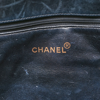 Chanel Lambskin Quilted Grand Shopping Tote GST Black 7 of 13