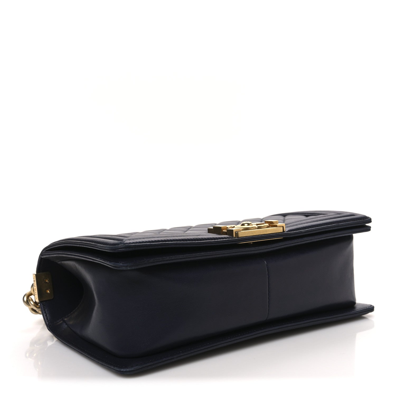 Chanel Lambskin Quilted Medium Boy Flap Dark Navy 4 of 11