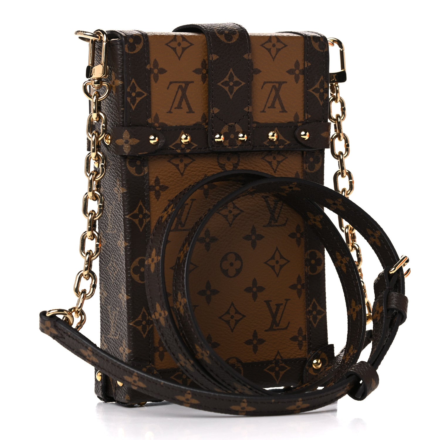 Louis Vuitton Reverse Monogram Pochette Trunk Verticale 3 of 12