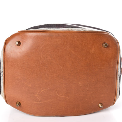 Burberry Canvas Mega Check Medium Ashby Hobo Saddle Brown 18 of 18