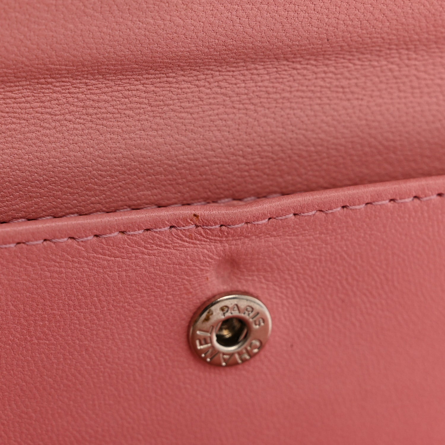 Chanel Lambskin Quilted Large Flap Wallet Pink 9 of 15