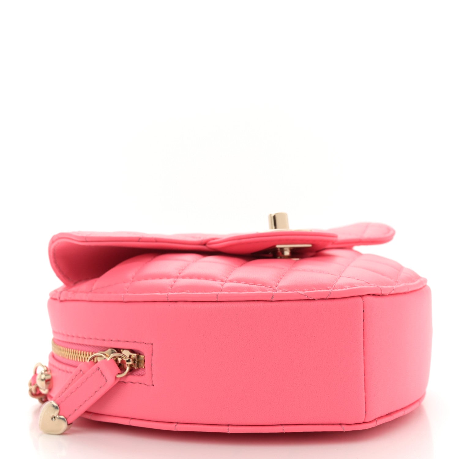 Chanel Lambskin Quilted CC In Love Heart Bag Pink 4 of 11