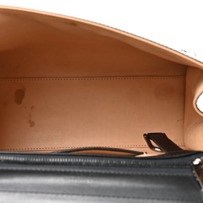 Delvaux Canvas Patent Calfskin MM Brillant Satchel Black 5 of 13