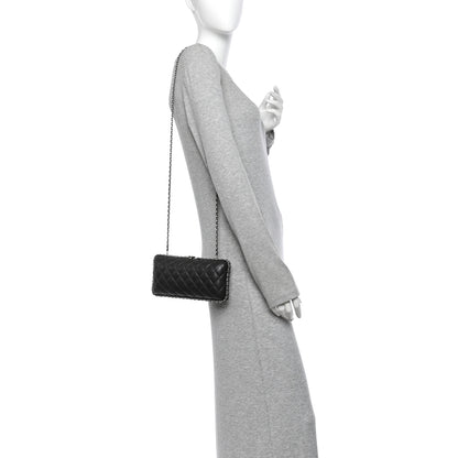 Chanel Lambskin Quilted Chain Around Clutch Grey 2 of 10