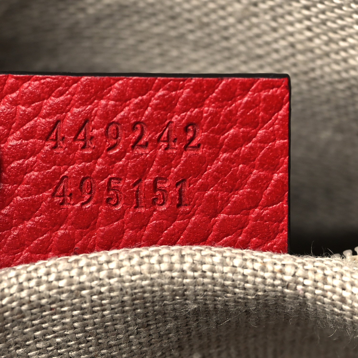 Gucci Monogram Bree Zippered Tote Beige Red 7 of 11