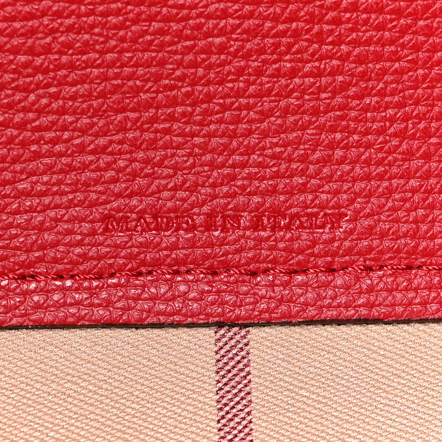 Haymarket Check Medium Reversible Tote Red