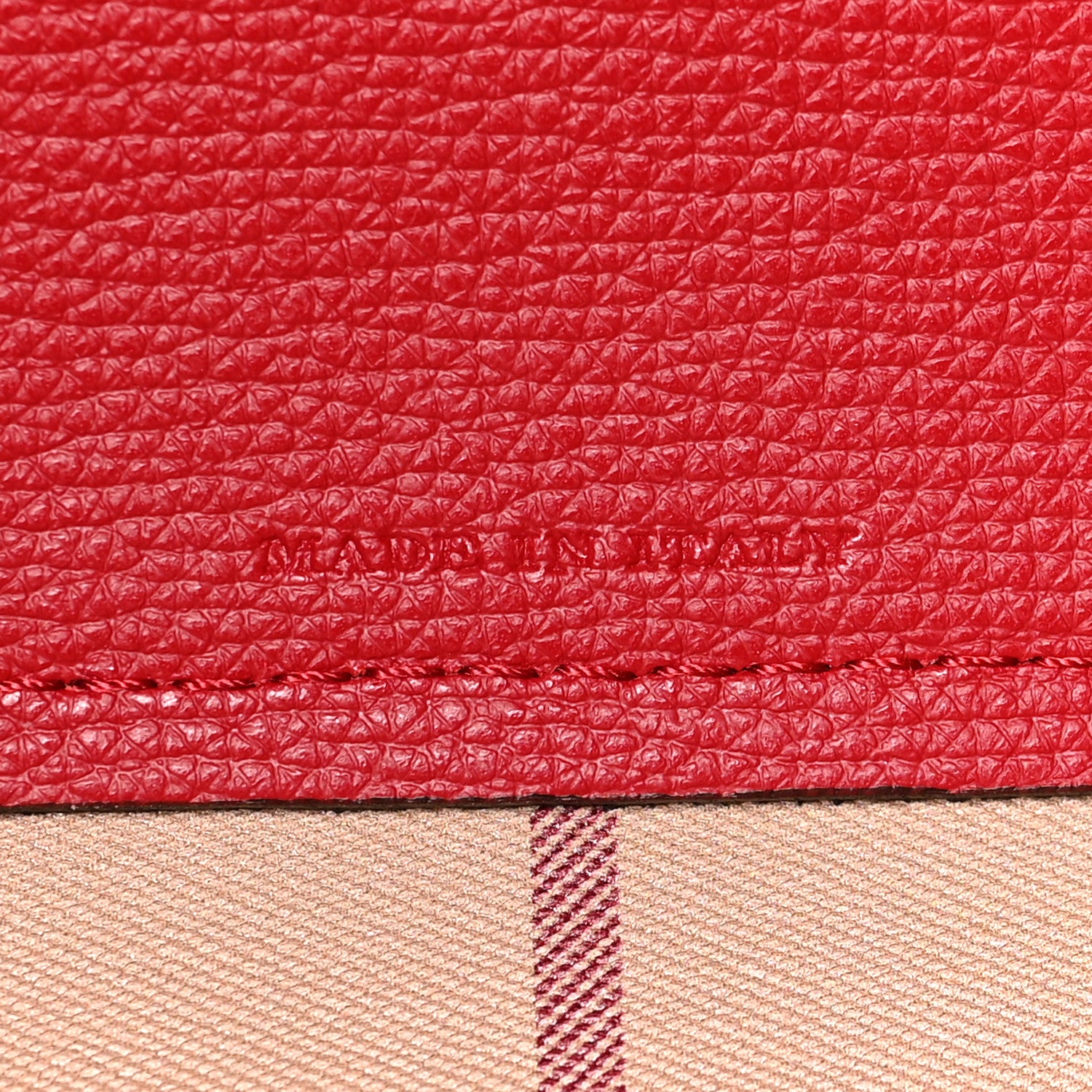 Burberry Haymarket Check Medium Reversible Tote Red 6 of 20