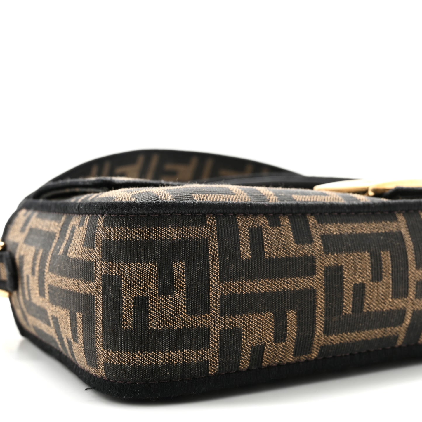 Fabric Jacquard FF 1974 Medium Baguette Tobacco Moro Black